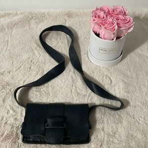 Brand New Bought in London Beautiful Hand Made Leather Hand Bag 7 L x 5 H x .5 W